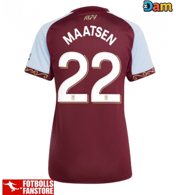 Aston Villa Ian Maatsen #22 Hemmatröja Dam 2025-26 Kortärmad