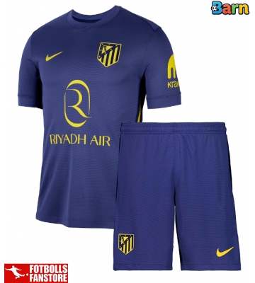 Atletico Madrid Bortatröja Barn 2025-26 Kortärmad (+ Korta byxor)