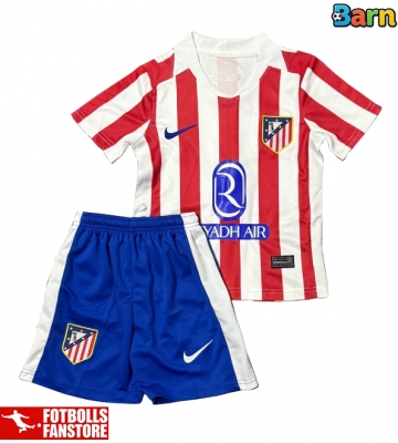 Atletico Madrid Hemmatröja Barn 2026-27 Kortärmad (+ Korta byxor)