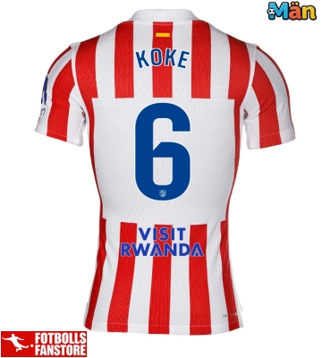 Atletico Madrid Koke #6 Hemmatröja 2025-26 Kortärmad