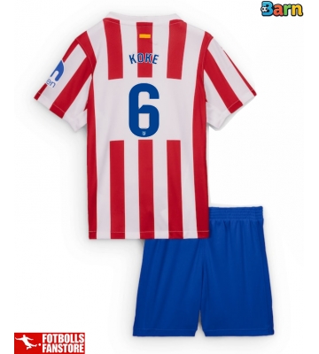 Atletico Madrid Koke #6 Hemmatröja Barn 2025-26 Kortärmad (+ Korta byxor)