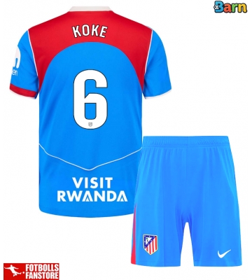 Atletico Madrid Koke #6 Tredje Tröja Barn 2025-26 Kortärmad (+ Korta byxor)