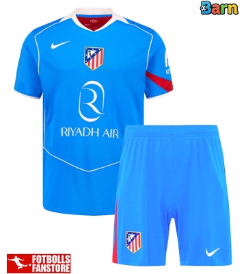 Atletico Madrid Tredje Tröja Barn 2025-26 Kortärmad (+ Korta byxor)