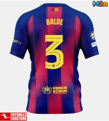 Barcelona Alejandro Balde #3 Hemmatröja 2025-26 Kortärmad