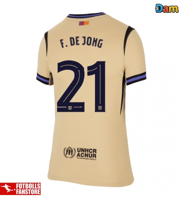 Barcelona Frenkie de Jong #21 Bortatröja Dam 2025-26 Kortärmad