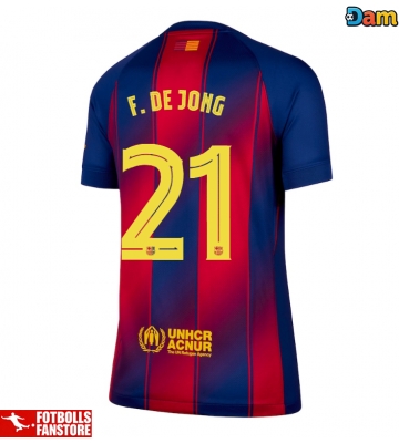 Barcelona Frenkie de Jong #21 Hemmatröja Dam 2025-26 Kortärmad