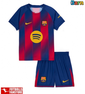 Barcelona Hemmatröja Barn 2025-26 Kortärmad (+ Korta byxor)