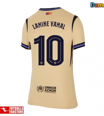 Barcelona Lamine Yamal #10 Bortatröja Dam 2025-26 Kortärmad