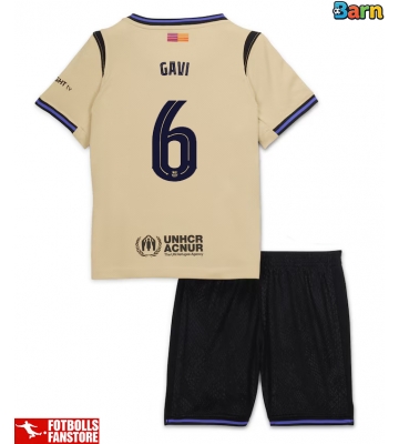 Barcelona Paez Gavi #6 Bortatröja Barn 2025-26 Kortärmad (+ Korta byxor)