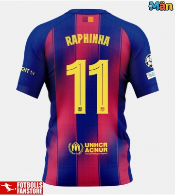 Barcelona Raphinha Belloli #11 Hemmatröja 2025-26 Kortärmad