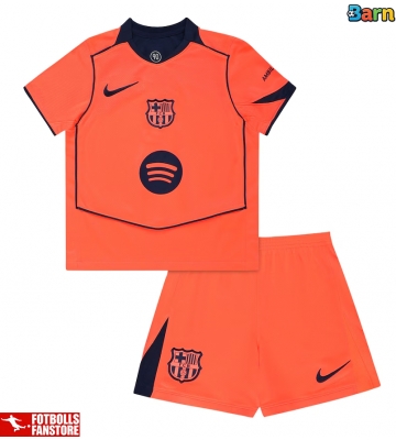 Barcelona Tredje Tröja Barn 2025-26 Kortärmad (+ Korta byxor)