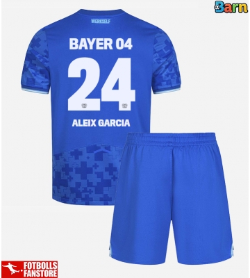 Bayer Leverkusen Aleix Garcia #24 Tredje Tröja Barn 2025-26 Kortärmad (+ Korta byxor)