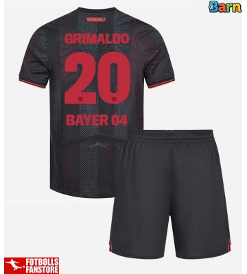 Bayer Leverkusen Alejandro Grimaldo #20 Hemmatröja Barn 2025-26 Kortärmad (+ Korta byxor)