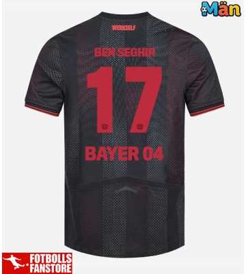 Bayer Leverkusen Eliesse Ben Seghir #17 Hemmatröja 2025-26 Kortärmad