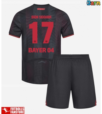 Bayer Leverkusen Eliesse Ben Seghir #17 Hemmatröja Barn 2025-26 Kortärmad (+ Korta byxor)