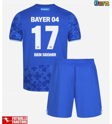 Bayer Leverkusen Eliesse Ben Seghir #17 Tredje Tröja Barn 2025-26 Kortärmad (+ Korta byxor)