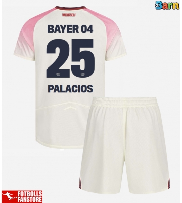 Bayer Leverkusen Exequiel Palacios #25 Bortatröja Barn 2025-26 Kortärmad (+ Korta byxor)