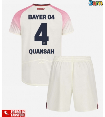 Bayer Leverkusen Jarell Quansah #4 Bortatröja Barn 2025-26 Kortärmad (+ Korta byxor)