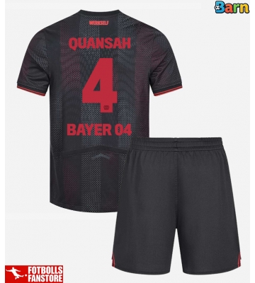 Bayer Leverkusen Jarell Quansah #4 Hemmatröja Barn 2025-26 Kortärmad (+ Korta byxor)