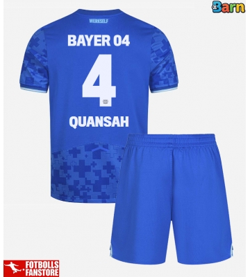 Bayer Leverkusen Jarell Quansah #4 Tredje Tröja Barn 2025-26 Kortärmad (+ Korta byxor)