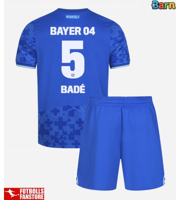 Bayer Leverkusen Loic Bade #5 Tredje Tröja Barn 2025-26 Kortärmad (+ Korta byxor)