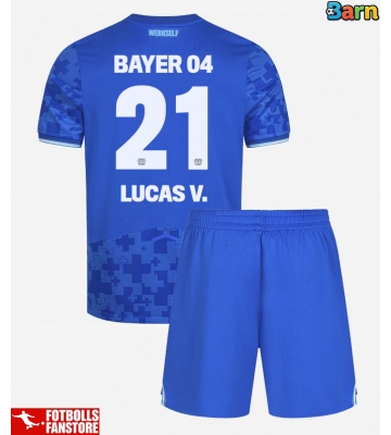Bayer Leverkusen Lucas Vazquez #21 Tredje Tröja Barn 2025-26 Kortärmad (+ Korta byxor)