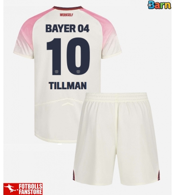 Bayer Leverkusen Malik Tillman #10 Bortatröja Barn 2025-26 Kortärmad (+ Korta byxor)