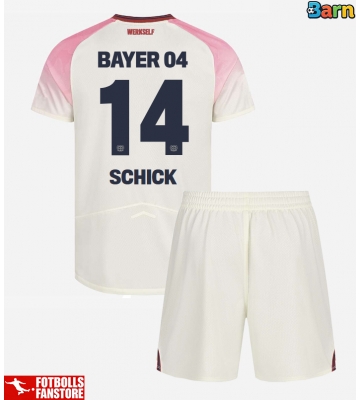 Bayer Leverkusen Patrik Schick #14 Bortatröja Barn 2025-26 Kortärmad (+ Korta byxor)
