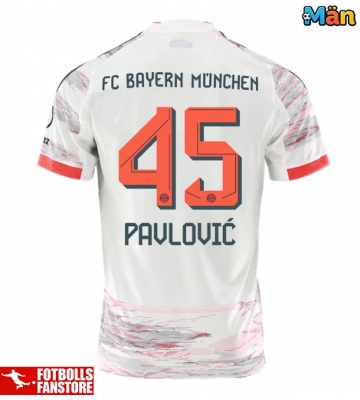 Bayern Munich Aleksandar Pavlovic #45 Bortatröja 2025-26 Kortärmad