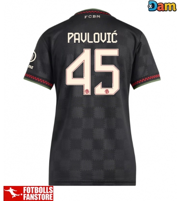 Bayern Munich Aleksandar Pavlovic #45 Tredje Tröja Dam 2025-26 Kortärmad
