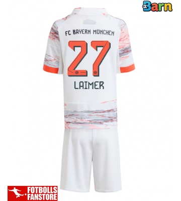 Bayern Munich Konrad Laimer #27 Bortatröja Barn 2025-26 Kortärmad (+ Korta byxor)