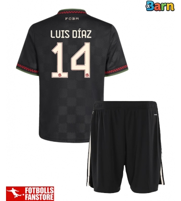 Bayern Munich Luis Diaz #14 Tredje Tröja Barn 2025-26 Kortärmad (+ Korta byxor)