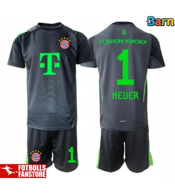Bayern Munich Manuel Neuer #1 Målvakt Bortatröja Barn 2025-26 Kortärmad (+ Korta byxor)