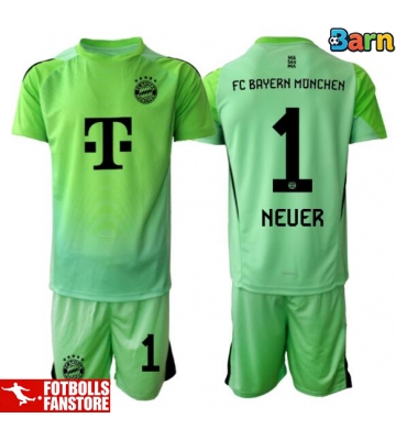Bayern Munich Manuel Neuer #1 Målvakt Hemmatröja Barn 2025-26 Kortärmad (+ Korta byxor)