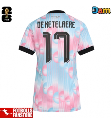Belgien Charles De Ketelaere #17 Bortatröja Dam VM 2026 Kortärmad