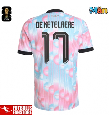 Belgien Charles De Ketelaere #17 Bortatröja VM 2026 Kortärmad