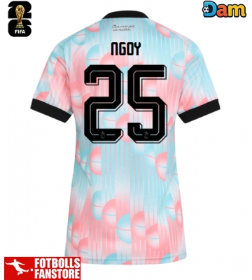 Belgien Nathan Ngoy #25 Bortatröja Dam VM 2026 Kortärmad