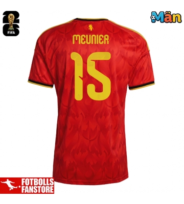 Belgien Thomas Meunier #15 Hemmatröja VM 2026 Kortärmad