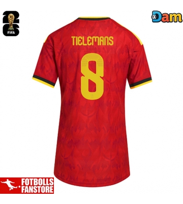 Belgien Youri Tielemans #8 Hemmatröja Dam VM 2026 Kortärmad