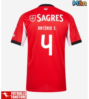 Benfica Antonio Silva #4 Hemmatröja 2025-26 Kortärmad
