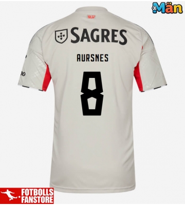Benfica Fredrik Aursnes #8 Bortatröja 2025-26 Kortärmad