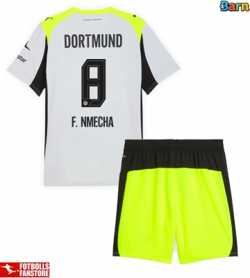Borussia Dortmund Felix Nmecha #8 Bortatröja Barn 2025-26 Kortärmad (+ Korta byxor)