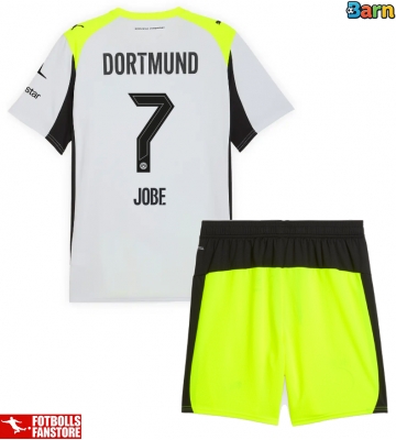 Borussia Dortmund Jobe Bellingham #7 Bortatröja Barn 2025-26 Kortärmad (+ Korta byxor)