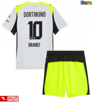 Borussia Dortmund Julian Brandt #10 Bortatröja Barn 2025-26 Kortärmad (+ Korta byxor)