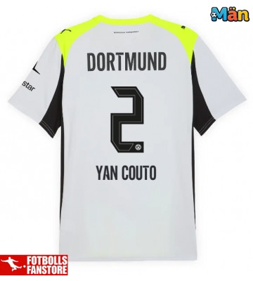 Borussia Dortmund Yan Couto #2 Bortatröja 2025-26 Kortärmad