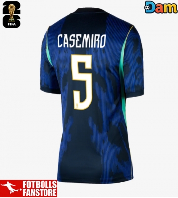 Brasilien Casemiro #5 Bortatröja Dam VM 2026 Kortärmad