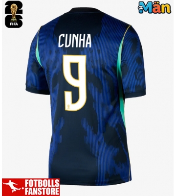 Brasilien Matheus Cunha #9 Bortatröja VM 2026 Kortärmad