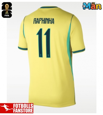 Brasilien Raphinha Belloli #11 Hemmatröja VM 2026 Kortärmad