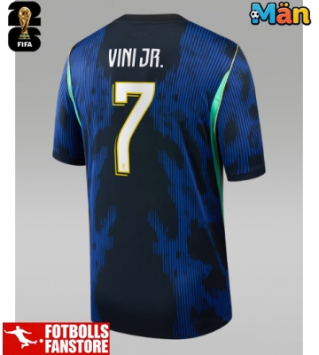 Brasilien Vinicius Junior #7 Bortatröja VM 2026 Kortärmad