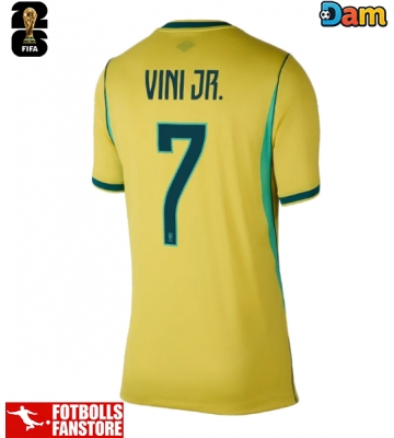 Brasilien Vinicius Junior #7 Hemmatröja Dam VM 2026 Kortärmad